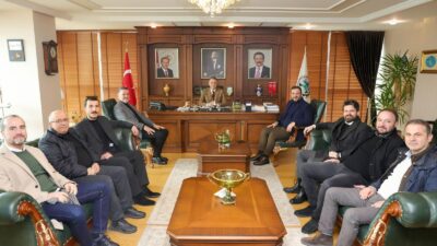 Ordu Kent Konseyi Başkanı Caner Can ve Yürütme Kurulu üyeleri,