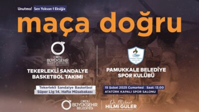 Tekerlekli Sandalye Basketbol Süper Ligi 14. hafta mücadelesinde Ordu Büyükşehir