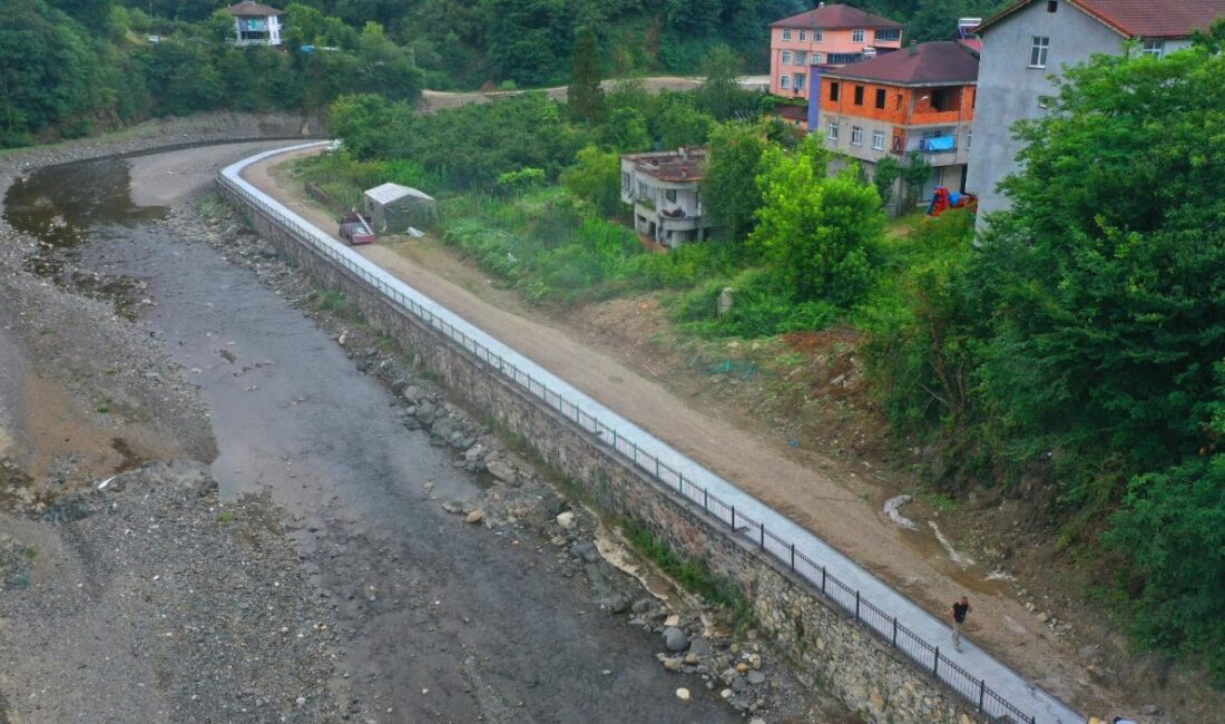 Ordu Büyükşehir Belediyesi Fatsa ilçesi Ilıca Mahallesi’nde bulunan Ilıca Irmağı