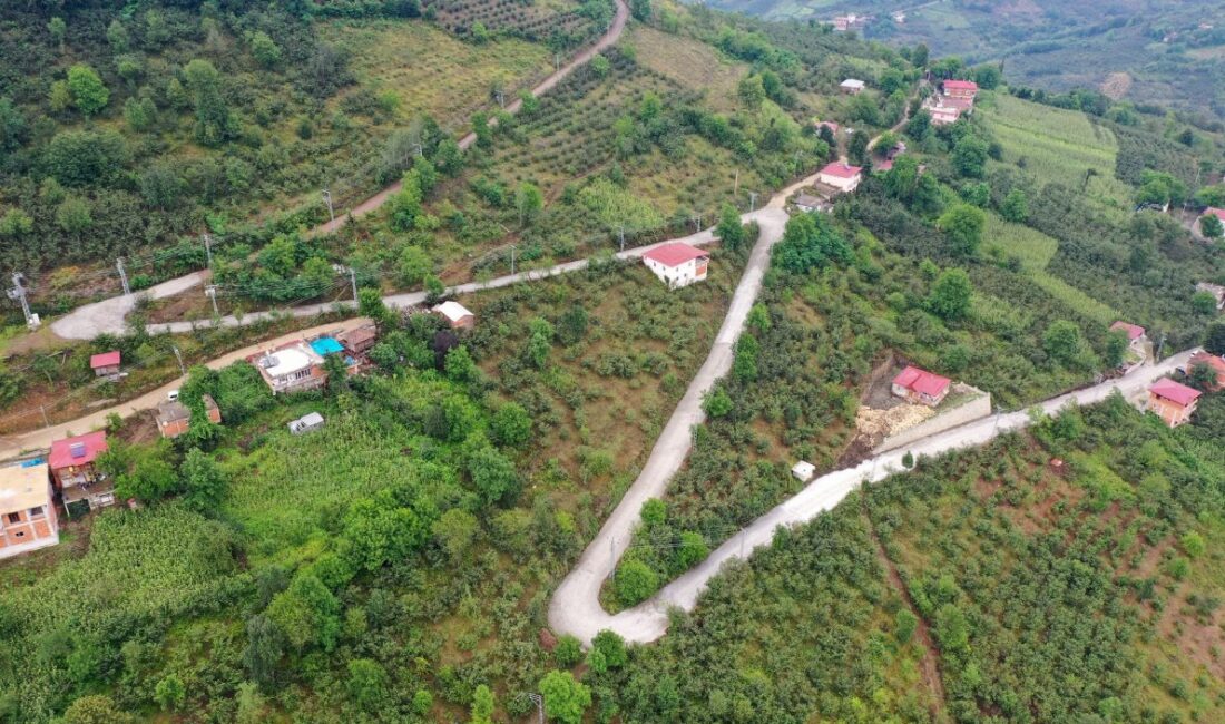 Ordu Büyükşehir Belediyesi Ünye ilçesi Ortaköy Mahallesinde yaklaşık 1 km’lik