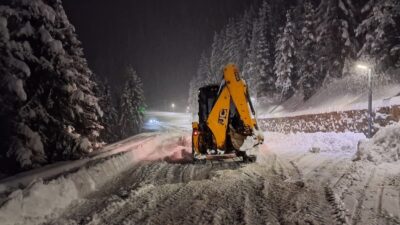 Türkiye’nin kırsal yol ağı en uzun ili olan Ordu’da kar